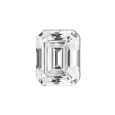 Emerald cut diamond, rectangular step-cut stone with trimmed corners