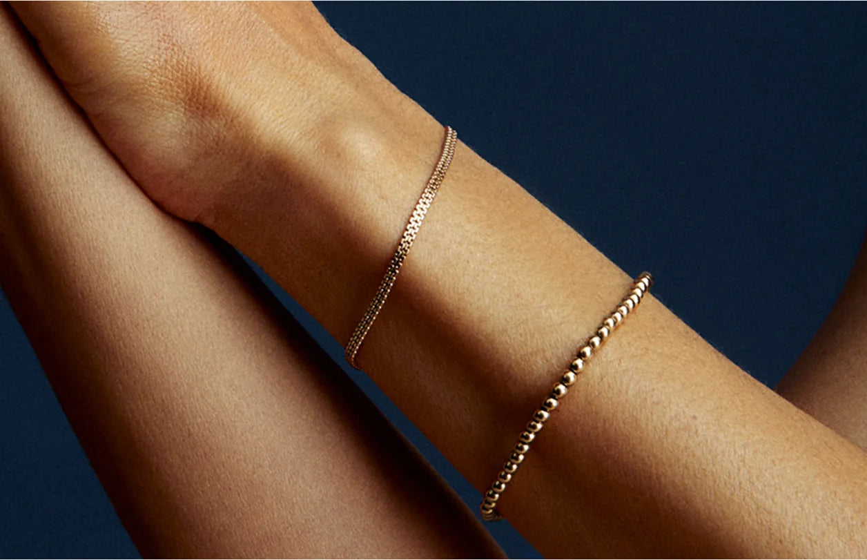 LeMing 10K gold chain necklace with minimalist styling