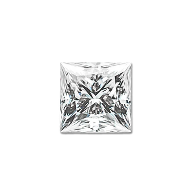 Princess cut diamond, square brilliant cut with sharp uncut corners