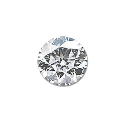 Round brilliant cut diamond, classic circular shape with maximum light reflection